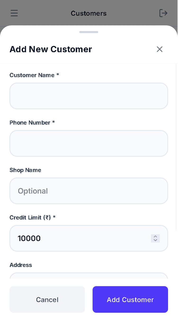 Add Customer