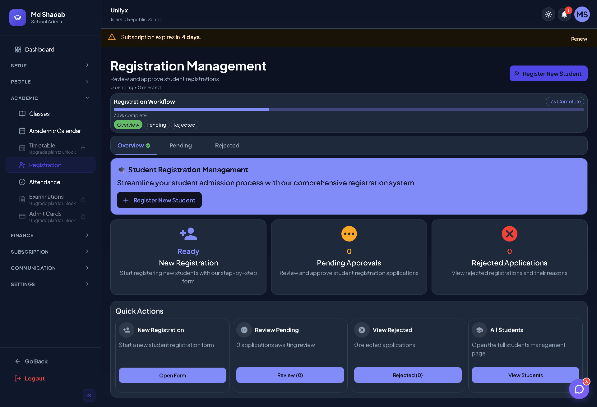 Student Registration